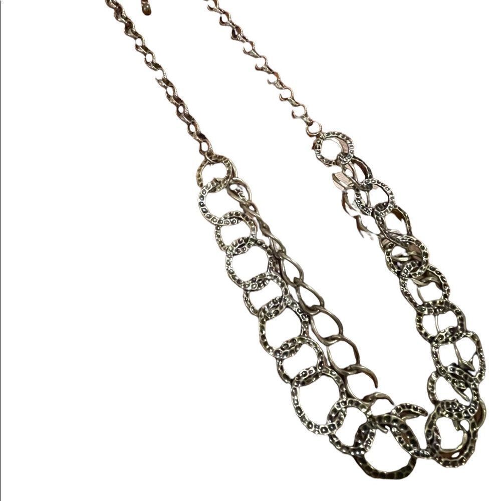Chico’s double layered long necklace.